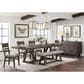 Hawthorne Furniture Hearst 42 X 71-101 Trestle Table in Reclaimed Chevron, , large