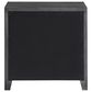 New Heritage Design Odessa Queen Upholstered Bed with Two Nightstands in Charcoal and Silver, , large