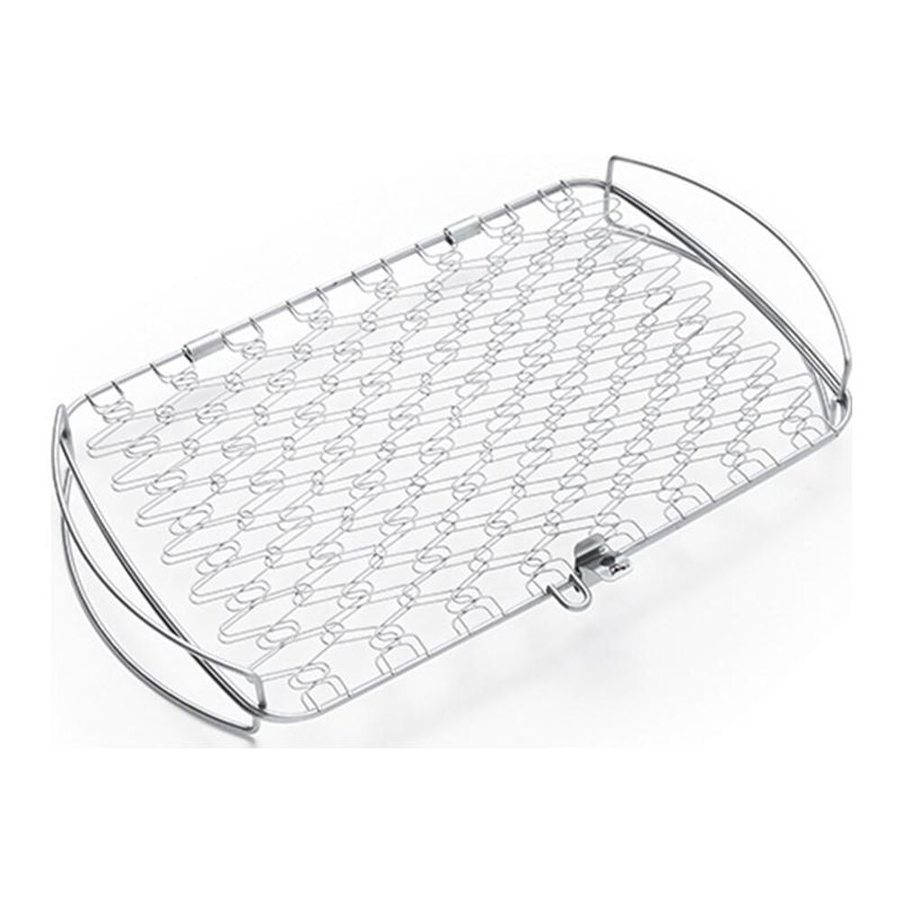 Weber Large Stainless Steel Fish Basket, , large