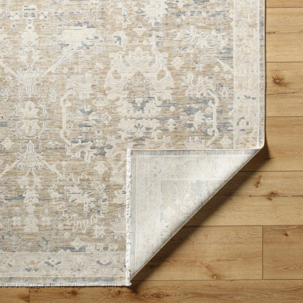 Surya Once Upon a Time Light Brown, Light Gray, Tan, Ivory and Gray 2&#39;11&quot; x 9&#39;10&quot; Runner, , large