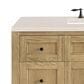 James Martin Vanities Breckenridge 48" Single Bathroom Vanity in Light Natural Oak with 3 cm Eternal Marfil Quartz Top and Rectangular Sink, , large
