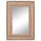 Maple and Jade 36" x 26" Wall Mirror with Frayed Edges in Brown, , large