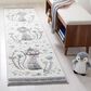 Safavieh Carousel CRK187 2"3" x 6" Ivory and Pink Kids Rug, , large