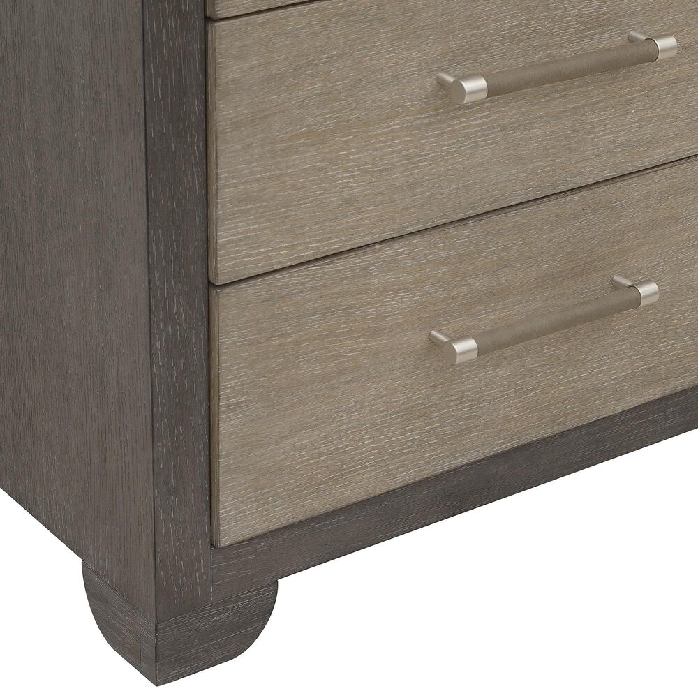 Nicolette Home Anderson Park Dark 3-Drawer Nightstand in Moose Trail and Frontier Brown, , large