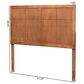 Baxton Studio Monroe King Panel Headboard in Ash Walnut, , large