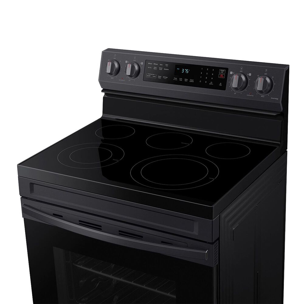 Samsung 6.3 Cu. Ft. Freestanding Electric Range with No-Preheat Air Fry in Black Stainless Steel, , large