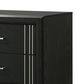 Crown Mark Charlie 4-Piece King Panel Bedroom Set in Charcoal, , large