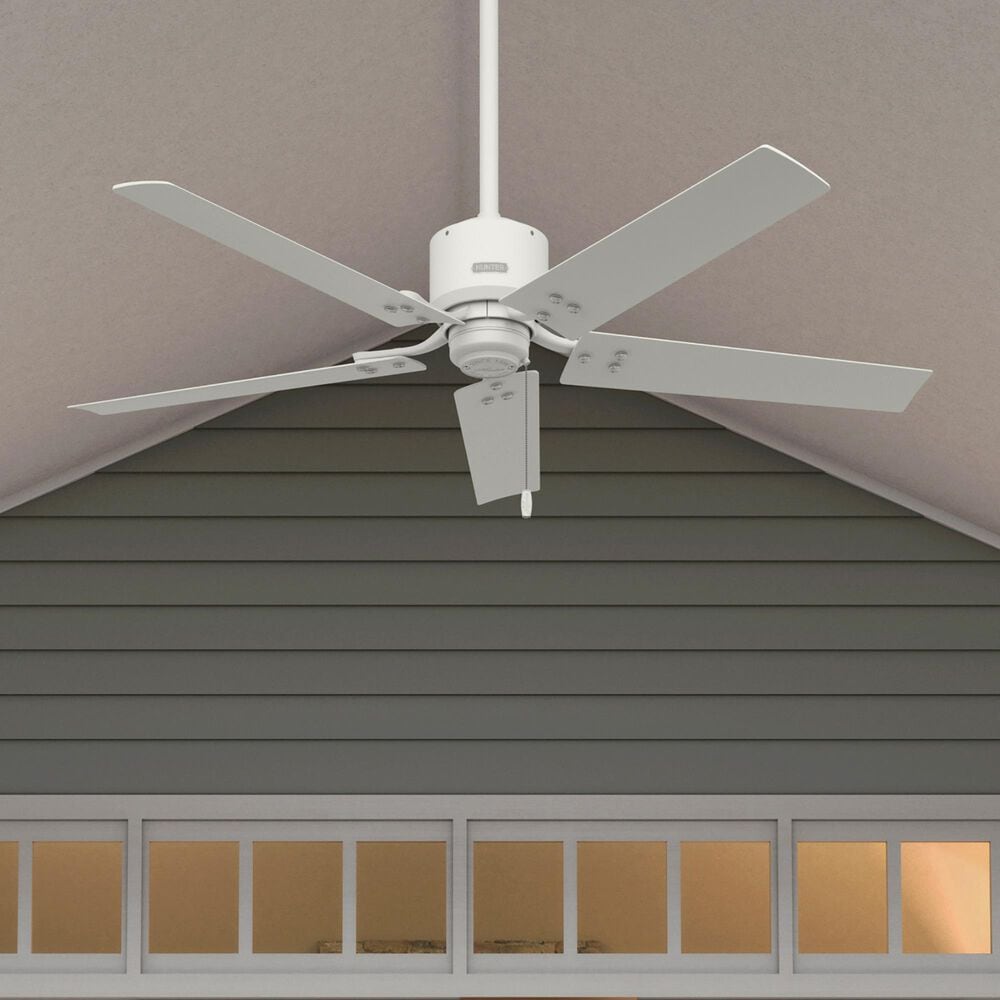 Hunter Windbound 52&quot; Outdoor Ceiling Fan in Matte White, , large