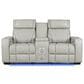 Titanic Furniture All Star Power Reclining Loveseat with Power Headrest in Gray, , large