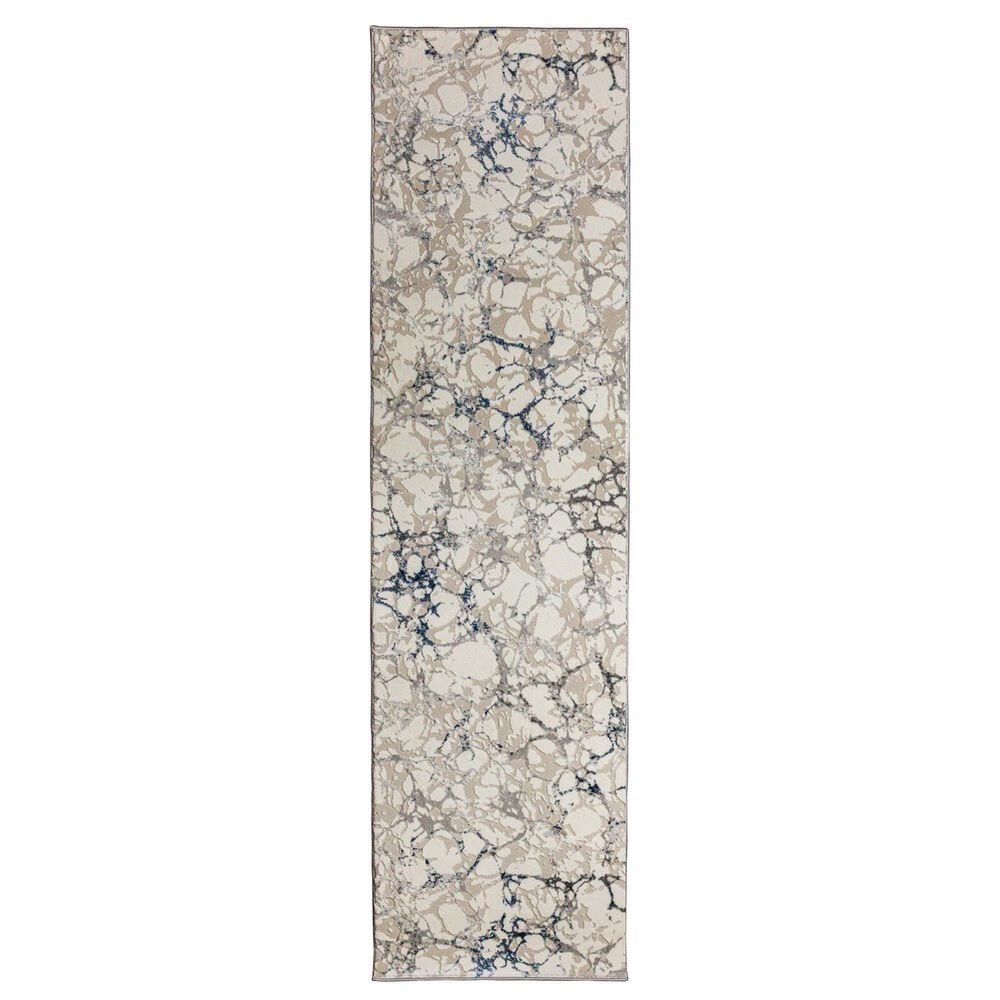 Radici USA Livigno Abstract 2"2" x 7"7" Blue Area Rug, , large