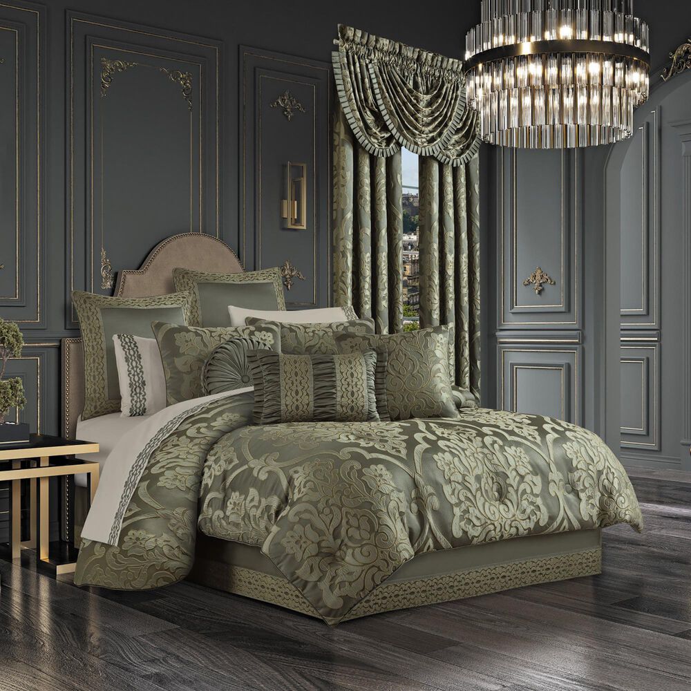 J. Queen New York Santino 4-Piece King Comforter Set in Jade, , large