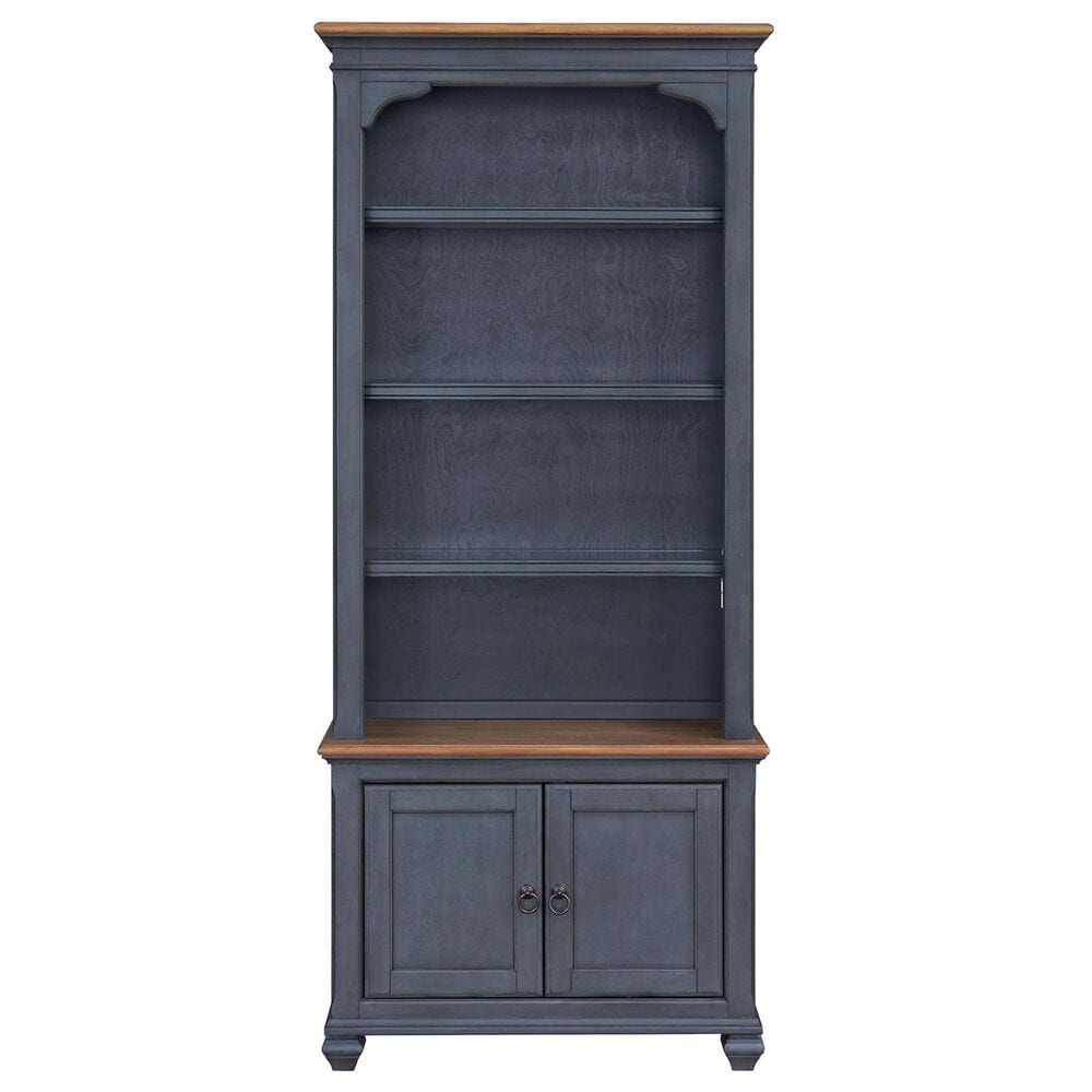 Legends Furniture Americana Bookcase Pier in Corduroy Blue, , large
