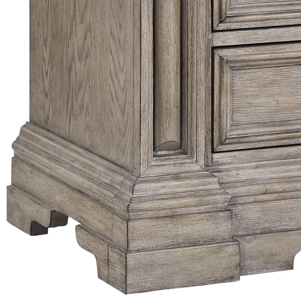 Millenium Blairhurst 3-Piece King Panel Bedroom Set in Light Grayish Brown with Lights, , large