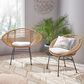Hearth and Haven Engle Outdoor Armless Chair with Cushions in Beige (Set of 2), , large