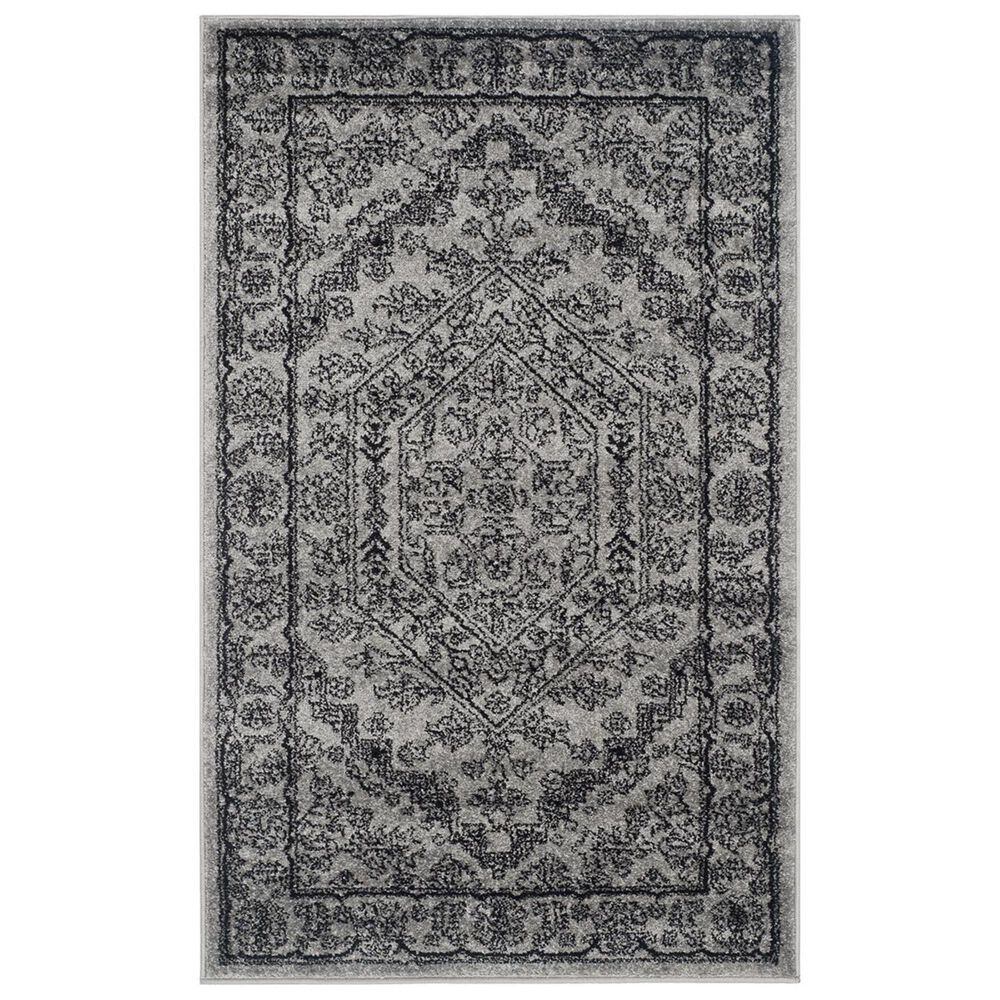Safavieh Adirondack ADR108A-4 4&#39; x 6&#39; Silver/Black Area Rug, , large