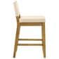 Armen Living Yaneli Swivel Counter Height Stool in Amber Glow, , large