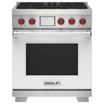 Wolf Appliances 5.1 Cu. Ft. Freestanding Dual Fuel Range with Liquid Propane in White, , large