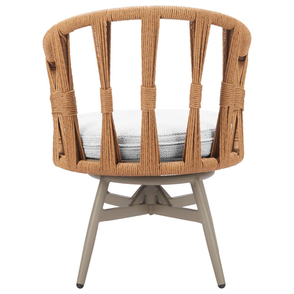 Zuo Modern Safal Swivel Outdoor Dining Chair in Gray, , large