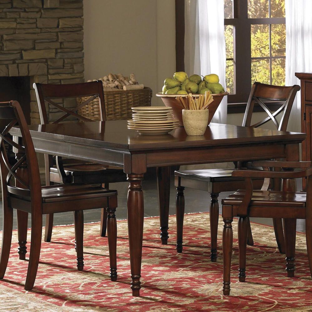 Riva Ridge Rectangular Dining Table in Brown Cherry - Table Only, , large