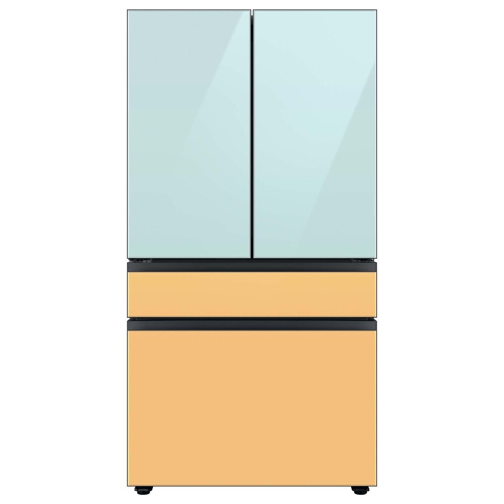 Samsung Bespoke Bespoke 4-Door French Door Refrigerator Top Panel in Morning Blue Glass, , large