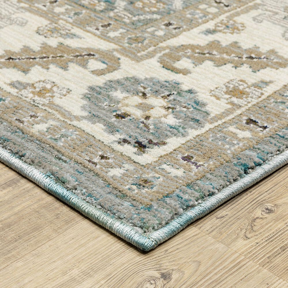 Oriental Weavers Andorra 1&#39;10&quot; x 3&#39;2&quot; Blue and Ivory Area Rug, , large