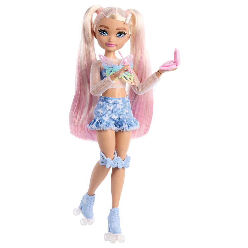 Barbie Malibu Skater Doll with Accessories in Pink, White and Blue, , large