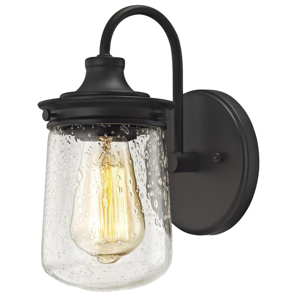 Stein World Hamel 1-Light Vanity In Oil Rubbed Bronze With Clear Seedy Glass, , large