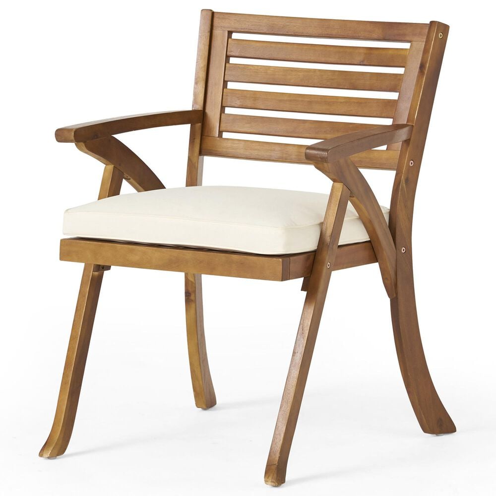 Hearth and Haven Hermosa 5-Piece Outdoor Dining Set in Cream, , large