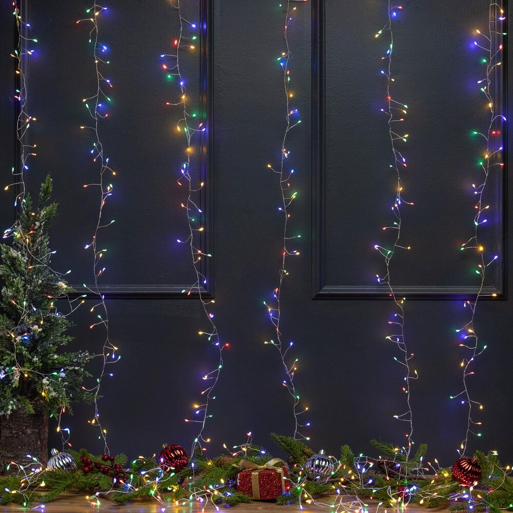The Gerson Company 600-Light Function Electric Firecracker Curtain Light in Multicolor, , large