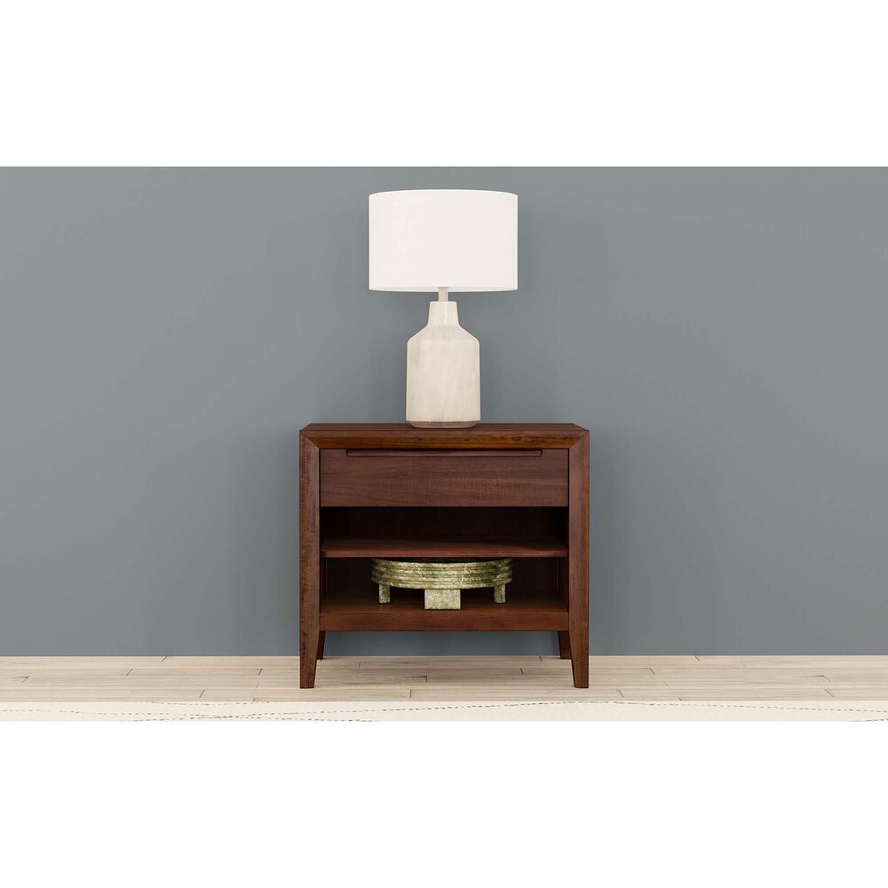 A-America Ralston 4-Piece King Storage Bedroom Set in Dark Amber, , large
