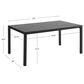 Linon Home Decor Holland 64" Outdoor Dining Table in Black, , large