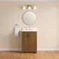 37B Lucerne 24" Single Bathroom Vanity Cabinet in Dark Maplewood with Marble Top and Backsplash, , large