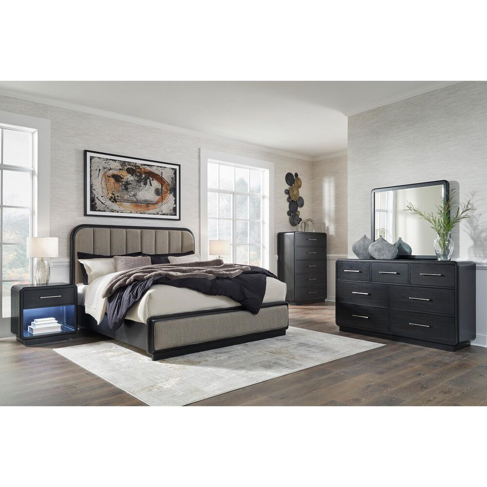 Millenium Rowanbeck Dresser Mirror in Black, , large