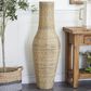 Maple and Jade 44" Faux Seagrass Handmade Floor Decorative Vase in Brown and Black, , large