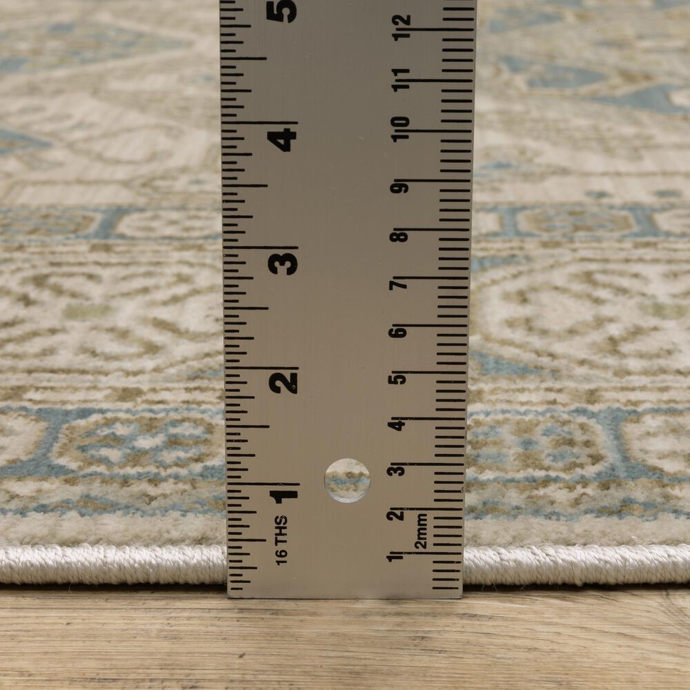 Oriental Weavers Maeve MAE05 Beige and Blue 5&#39;3&quot; x 7&#39;6&quot; Area Rug, , large