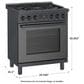 Bosch 30" Freestanding Dual Fuel Range in Black Stainless Steel, , large