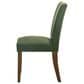 Coaster Cantley Dining Side Chair with Green Cushion in Rich Brown, , large