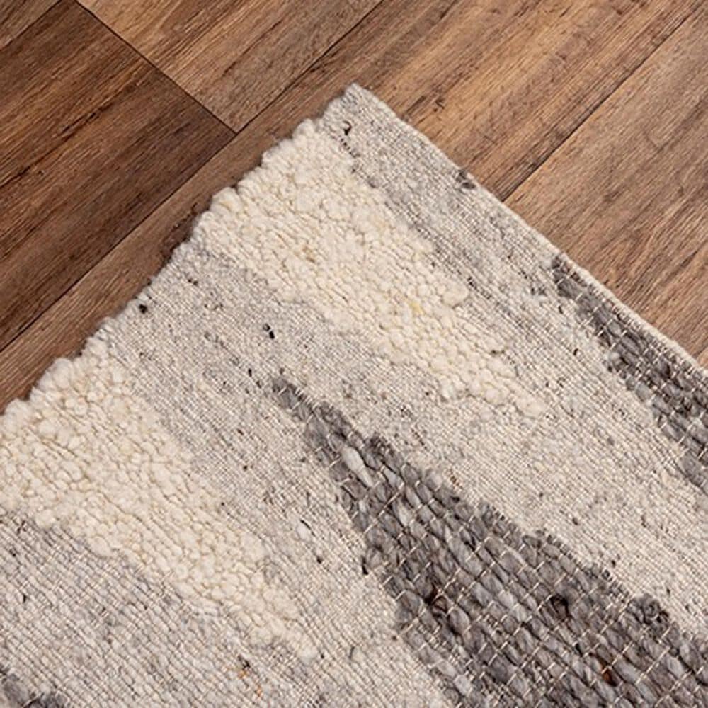 RIZZY Nova 5&#39; x 7&#39;6&quot; Silver and Gray Area Rug, , large