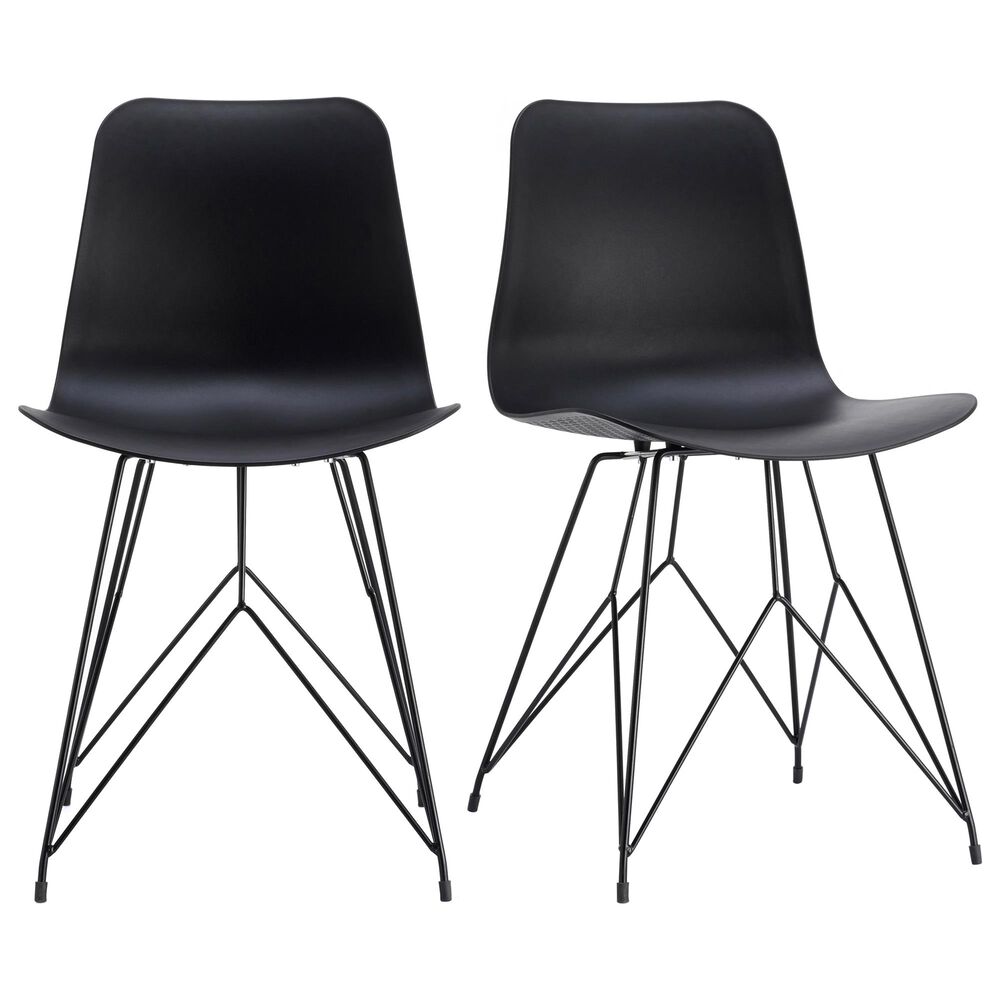 Moe"s Home Collection Esterno Patio Chair in Black (Set of 2), , large
