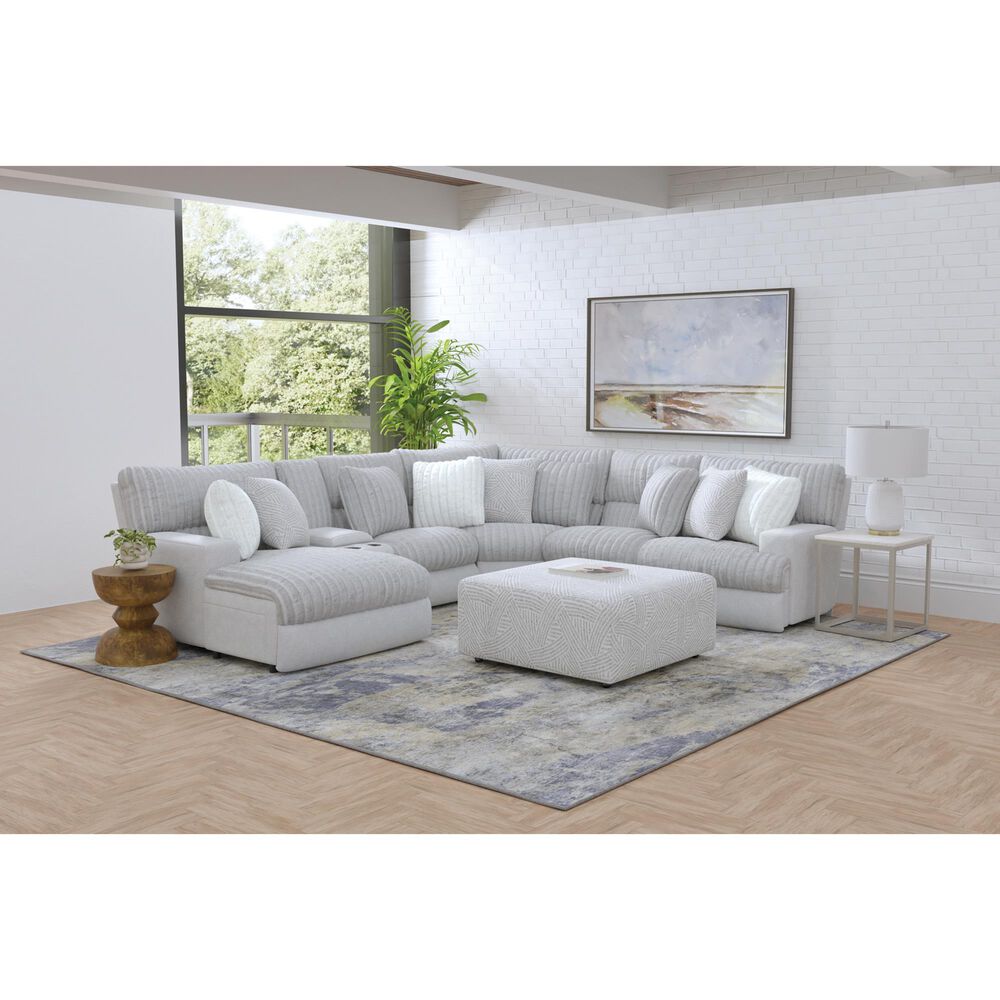 Catnapper 6-Piece Power Recliner Sectional in Moonstruck, , large