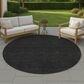 Dalyn Rug Company Soft Essentials Solid Black 8" Round Area Rug, , large