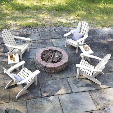 Highwood USA Classic Westport 6-Piece Adirondack Chair Set in White, , large