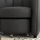 Golden Wave Furniture Elliot Accent Chair and Ottoman with Casters in Charcoal, , large