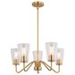 Vaxcel Beverly 5-Light Chandelier in Muted Brass, , large