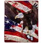 Timberlake Lavish Home Oversized Woven Plush Blanket in Bald Eagle, , large