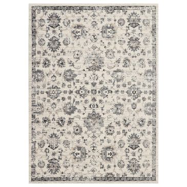 Nourison Fusion FSS15 9"6" x 13" Cream and Grey Area Rug, , large