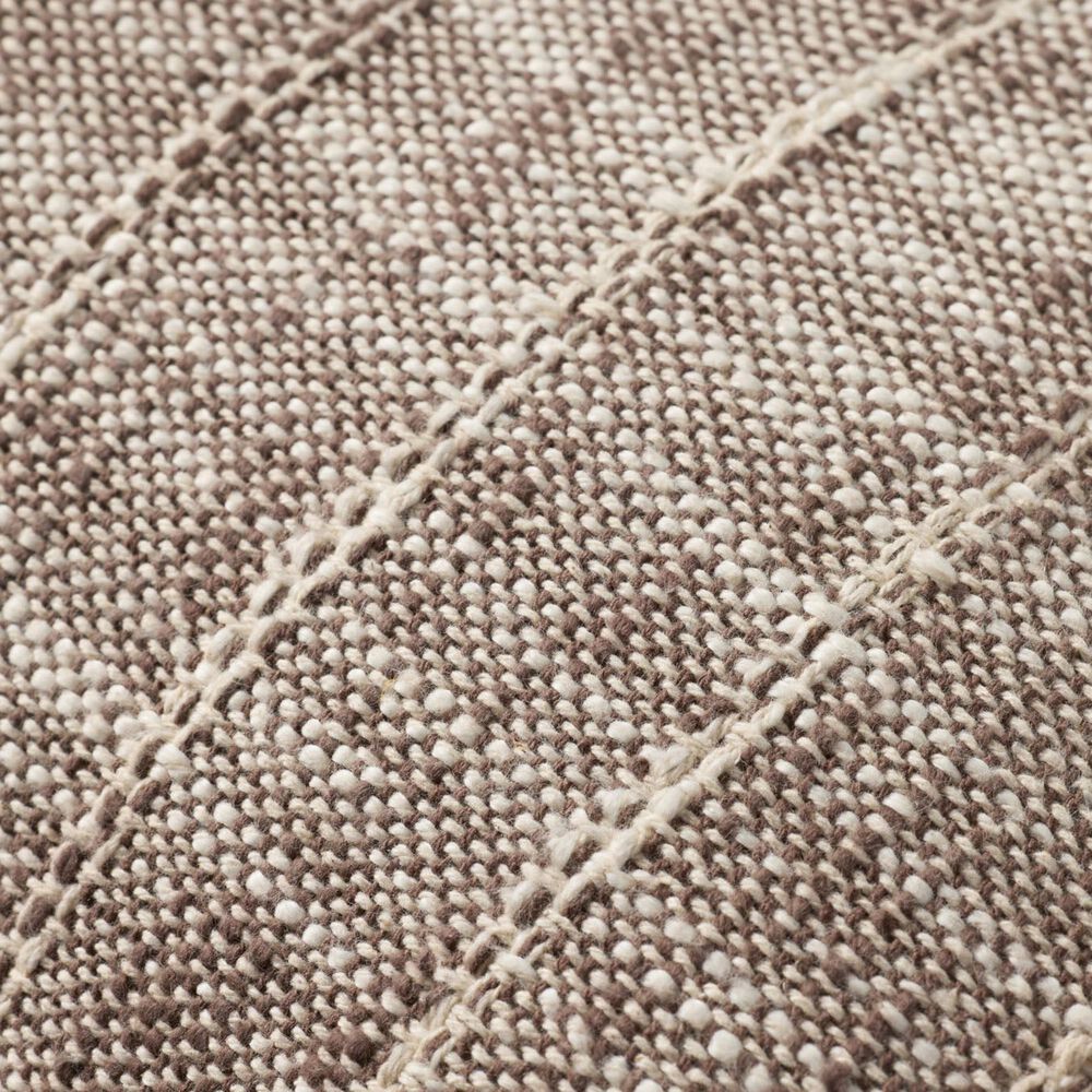 Loloi 16&quot; x 26&quot; Lumbar Throw Pillow in Brown and Ivory, , large