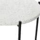 Maple and Jade Round End Table in Black and White, , large