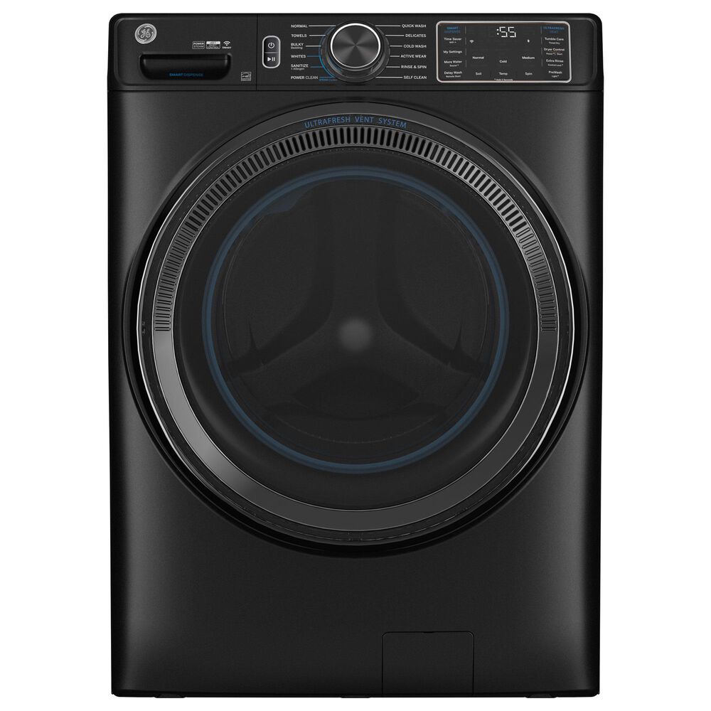 GE Appliances 5.0 Cu. Ft. Front Load Washer with Steam in Carbon Graphite, , large