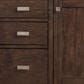 James Martin Vanities Addison 30" Single Bathroom Vanity in Mid Century Acacia with 3 cm Ethereal Noctis Quartz Top and Rectangular Sink, , large